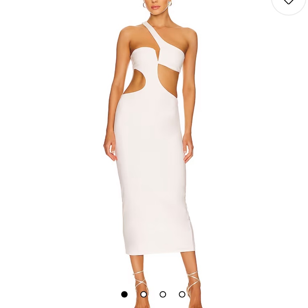 NWT white midi dress NBD/Revolve